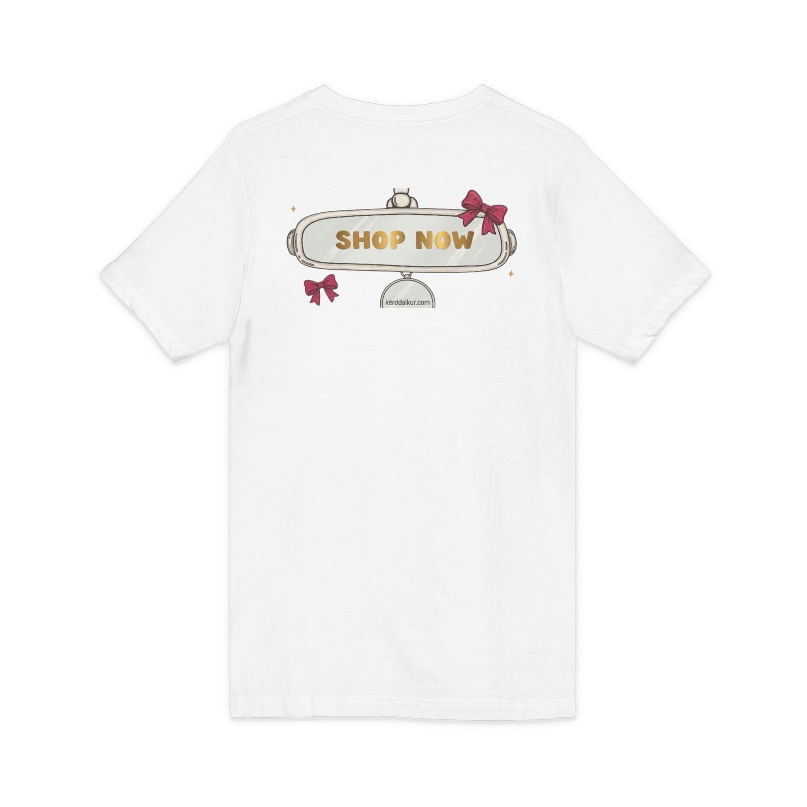 Kérd Daikur Gold Logo V-Neck Tee - Image 4