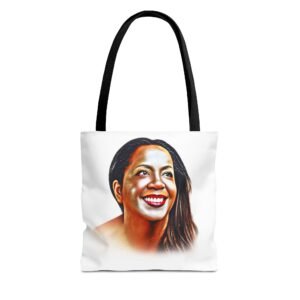 Portrait Tote Bag — Kērd DaiKur Smiling Woman Art Print