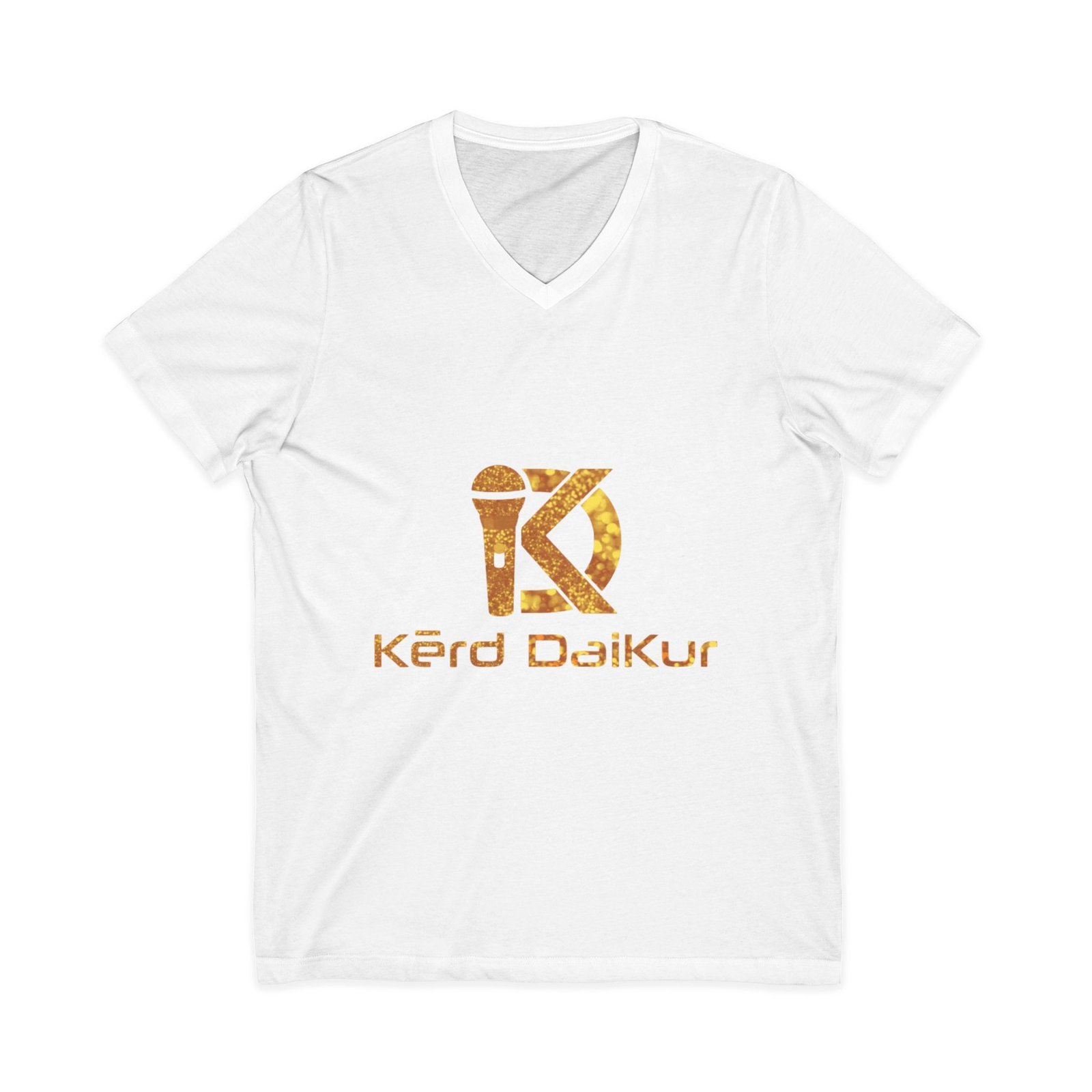 Kérd Daikur Gold Logo V-Neck Tee