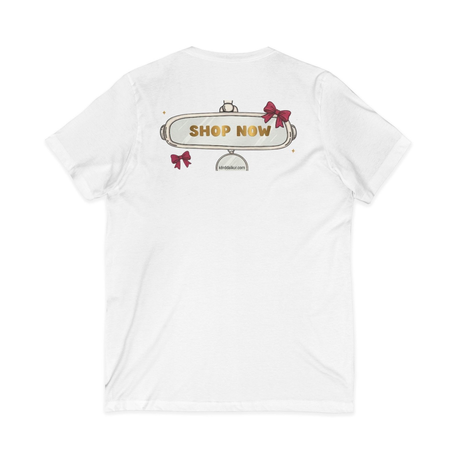 Kérd Daikur Gold Logo V-Neck Tee - Image 2