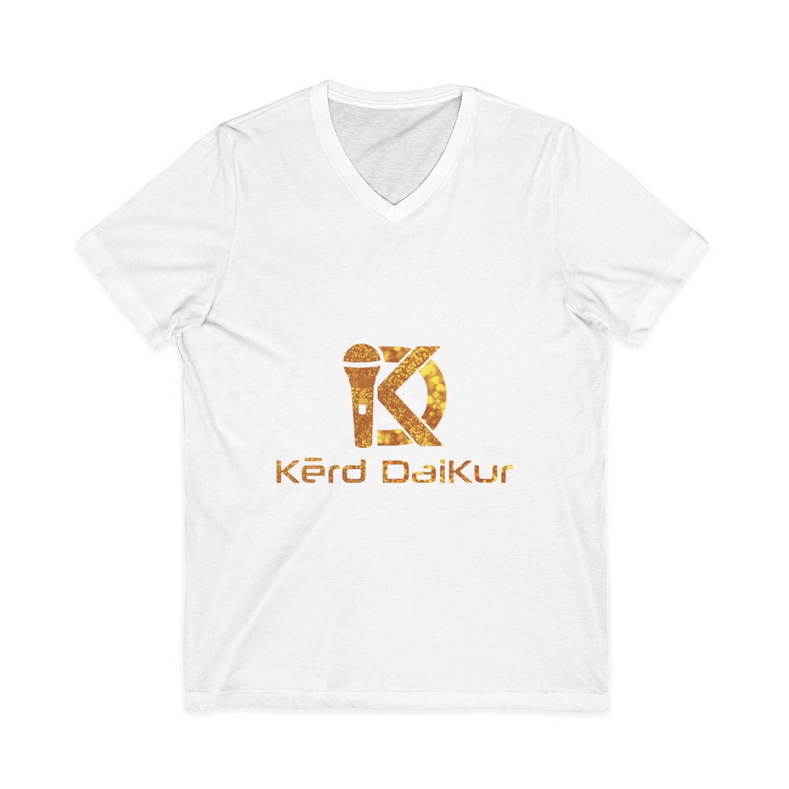 Kérd Daikur Gold Logo V-Neck Tee