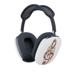 Starburst Pattern AirPod Max Case — Red Star Accent Earcup Covers