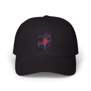 Dad Cap – Retro Microphone 'Kingmaker' Embroidered Baseball Hat