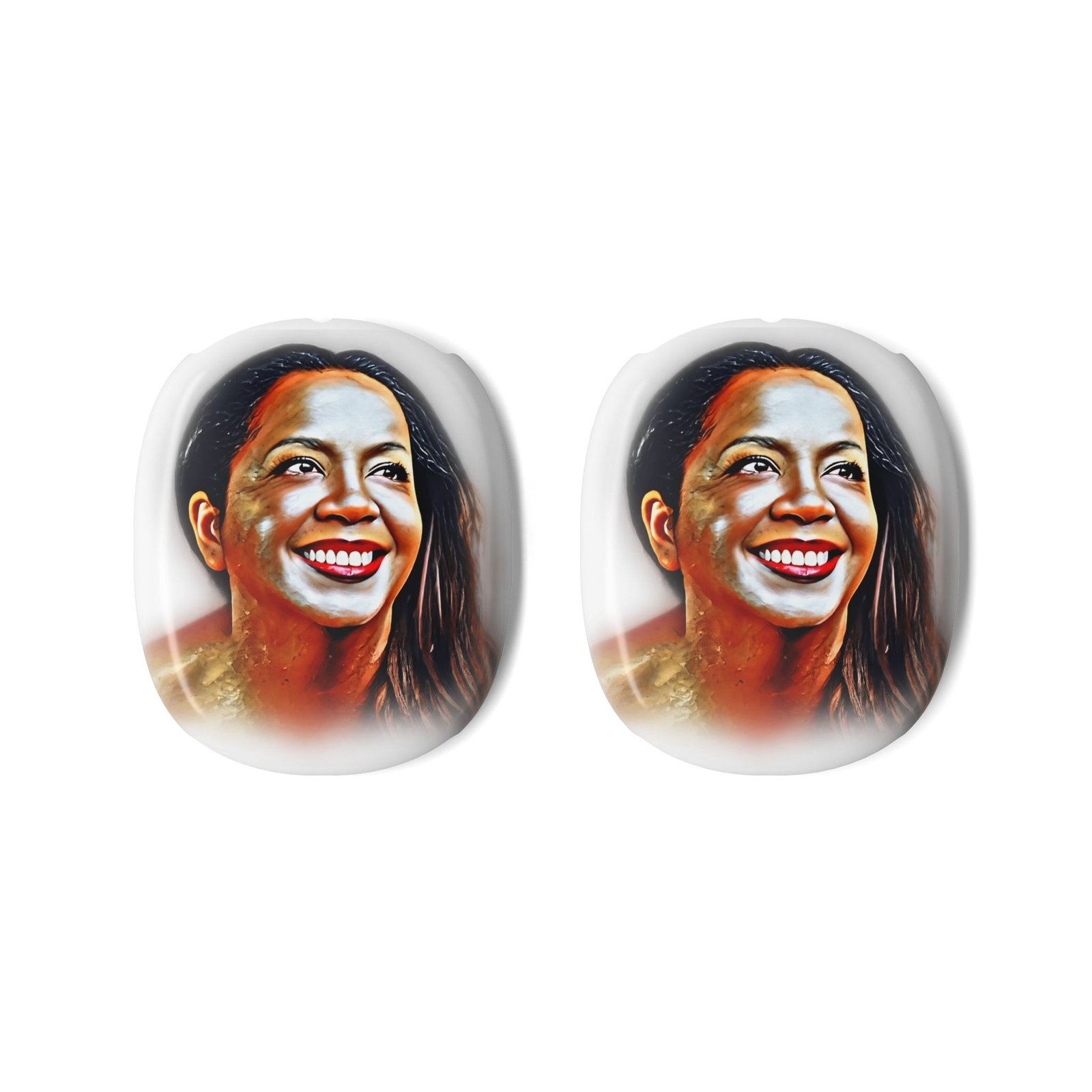 AirPods Max Shell Case — Festive Red & Gold Star Jewel Design - Image 2