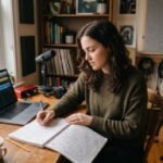 Independent songwriter writing meaningful songs and lyrics