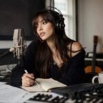 Independent music artist developing a creative identity in a studio