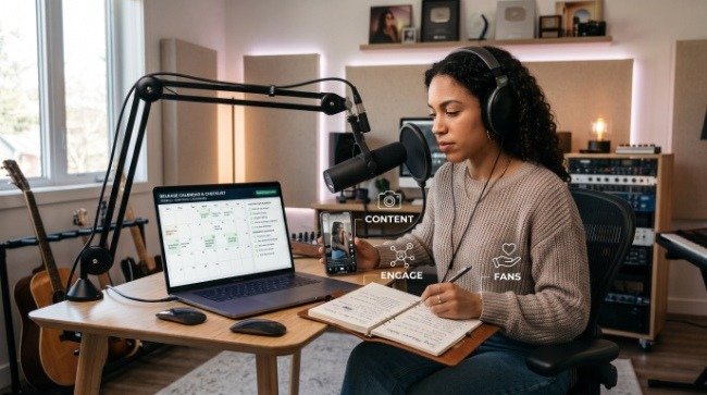 Independent artist using social media to promote music
